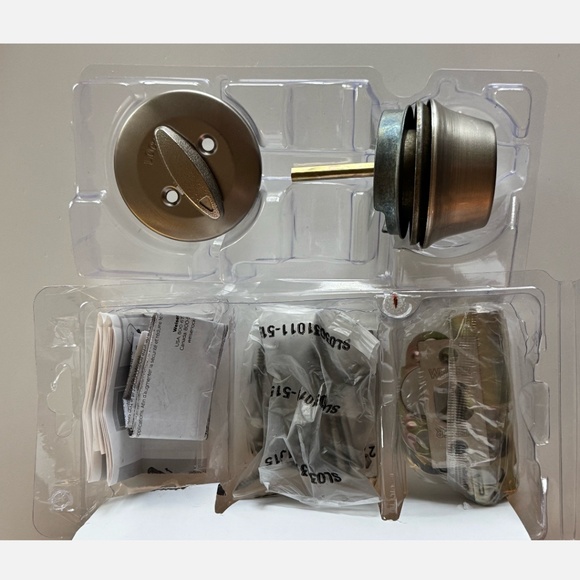 Weiser Elements SmartKey Deadbolt, Satin Nickel (New, Open Box, Never Installed) - Picture 3 of 6